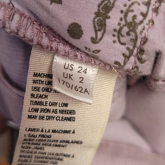 We The Free Corduroy Pants Size 24 Used Lavender Skinny Purple Womens Sun Chaser - Picture 7 of 13